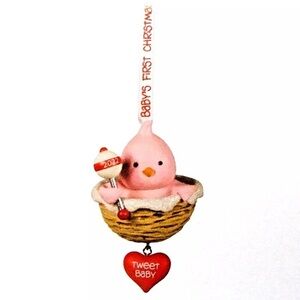 Hallmark Keepsake Baby Girl’s First Christmas 2022 Ornament - Tweet Baby Bird